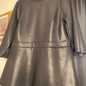 Lane Bryant Black Shimmer tunic top 18/20